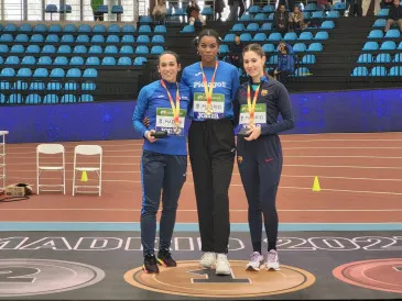  La atleta del Piélagos Osasere Eghosa, campeona de España absoluta de longitud en Madrid