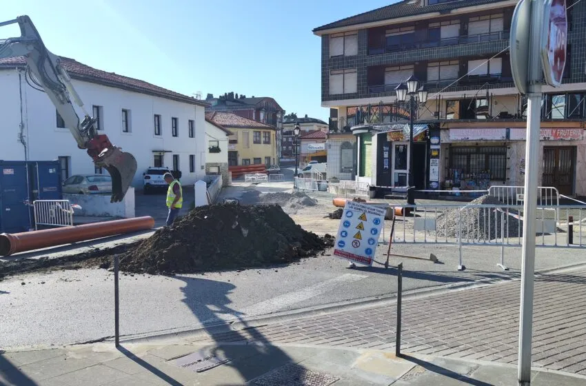 El Ayuntamiento inicia las obras de reurbanización de la calle Piélagos en Suances