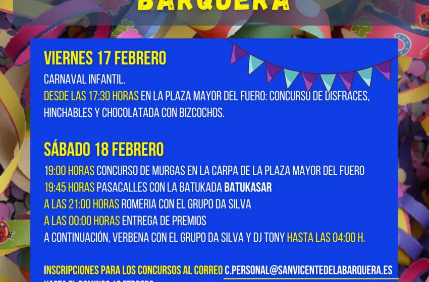 SAN VICENTE DE LA BARQUERA VIVIRÁ EL CARNAVAL LOS DÍAS 17 Y 18 DE FEBRERO
