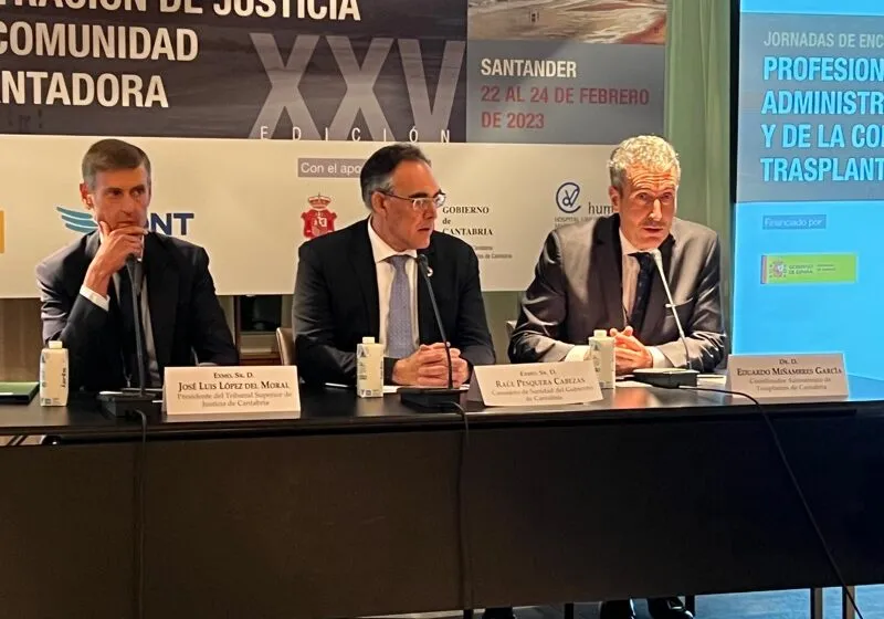  Pesquera destaca la referencia de Cantabria en donación y la importancia de la coordinación con la Administración de Justicia para mantener el liderazgo en trasplantes