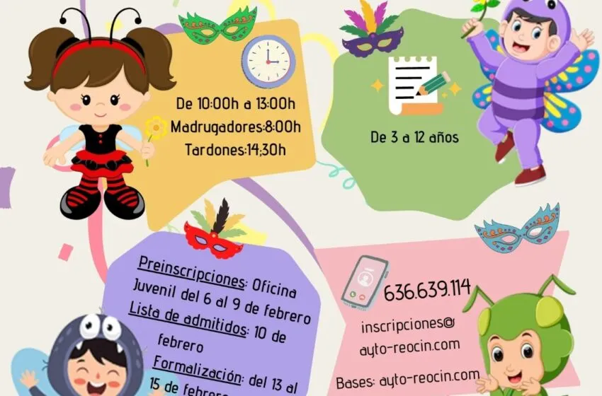  La Ludoteca de Carnaval se desarrollará del 20 al 24 de febrero