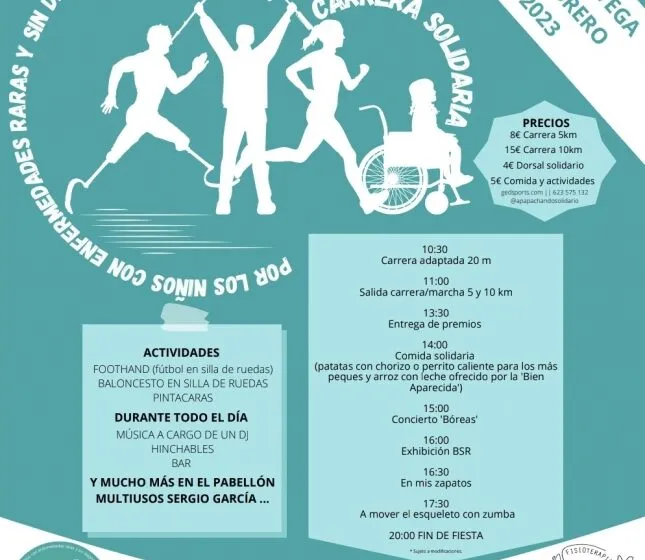  Este domingo, en Torrelavega, Carrera Solidaria por los niños con enfermedades raras y sin diagnóstico