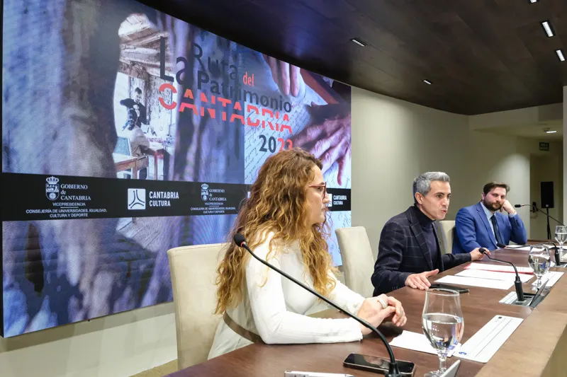  Zuloaga presenta la Ruta del Patrimonio de Cantabria 2023, con cuatro itinerarios para difundir los bienes bibliográficos relacionados con la Guerra Civil, industriales y etnográficos