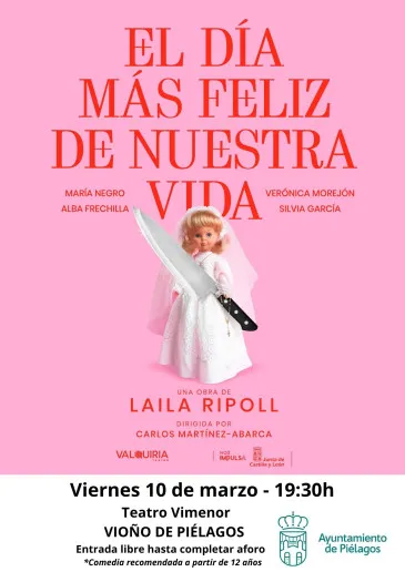 La comedia “El día más feliz de nuestra vida” recalará mañana, viernes, en el Teatro Vimenor de Vioño de la mano de Valquiria Teatro