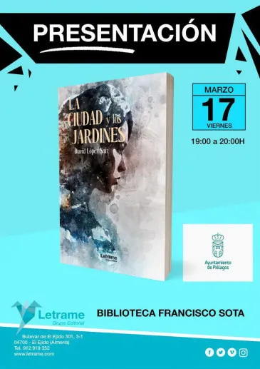 David López Saiz presentará este viernes en la Biblioteca municipal de Renedo su última novela “La ciudad y los jardines”