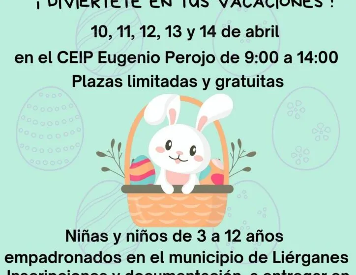  El Ayuntamiento pone en marcha la ludoteca gratuita en el Colegio Eugenio Perojo del 10 al 14 de abril 