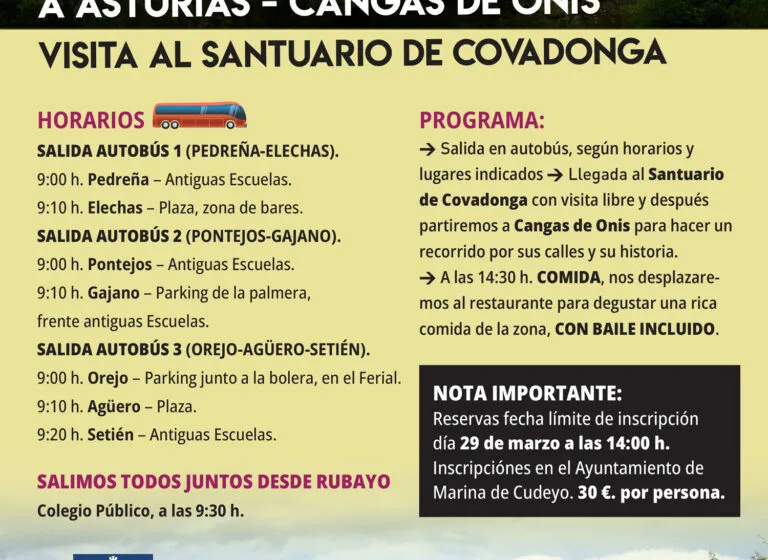  Excursión municipal: Cangas de Onís, Asturias