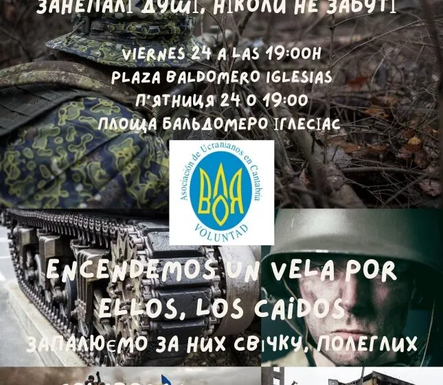 Torrelavega recuerda al pueblo ucraniano este viernes en la Plaza Baldomero Iglesias