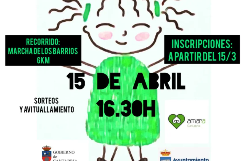  Liérganes acogerá el 15 de abril la I Marcha Solidaria contra el Cáncer Infantil que organiza Amara