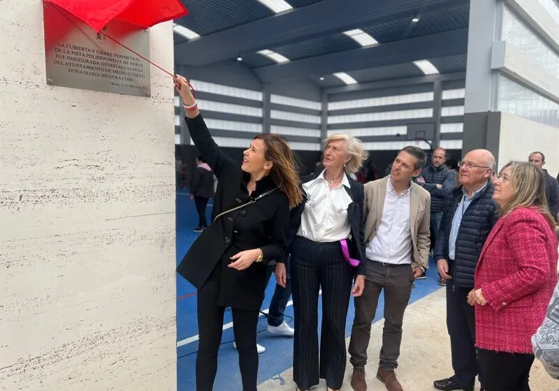  El CRA Peña Cabarga de Heras estrena cubierta y cierre perimetral en la pista polideportiva
