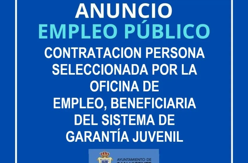  ANUNCIO CONTRATACIÓN TÉCNICO ADMINISTRATIVO