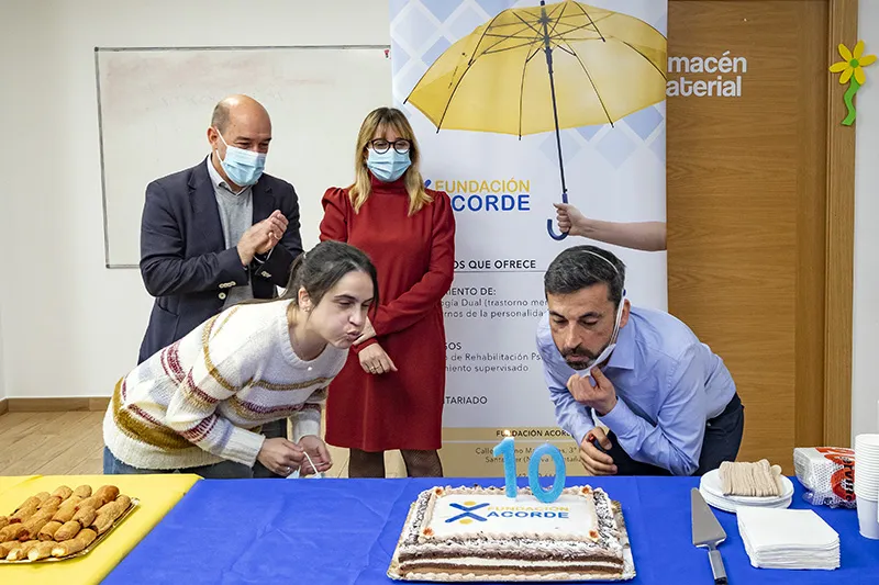  Gómez de Diego felicita a la Fundación ACORDE por su «contribución a la integración de las personas con problemas de salud mental»