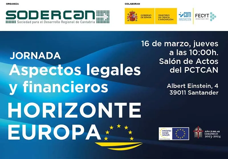  SODERCAN acerca Horizonte Europa al ecosistema cántabro de innovación con el apoyo del CDTI y la EEN