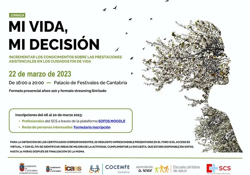Noticias de Cantabria | El Cántabro | Sanidad organiza la jornada 'Mi Vida, Mi decisión' para hablar sobre la muerte digna y los cuidados fin de vida