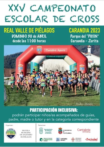 Noticias de Cantabria | El Cántabro | El Parque de El Picón acogerá el domingo 30 de abril el XXV Campeonato escolar de cross Real Valle de Piélagos