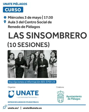  UNATE acercará la historia de ‘Las Sinsombrero’ a los vecinos de Piélagos en un nuevo curso que impartirá en Renedo desde el próximo miércoles