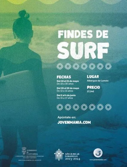  Juventud organiza en mayo los ‘Findes de Surf’ para iniciar en este deporte a jóvenes desde 12 a 30 años