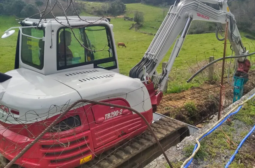  Comienzan las obras de mejora en la red de abastecimiento de agua potable en Garzón