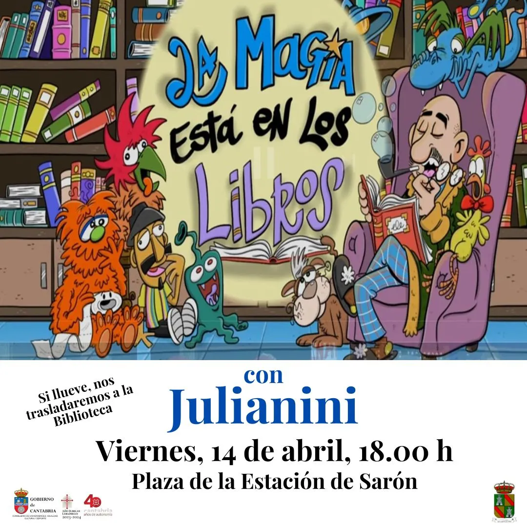Noticias de Cantabria | El Cántabro | Hoy se celebra la Feria Solidaria del Libro Usado y actuación de Julianini en la Plaza de la Estación de Sarón