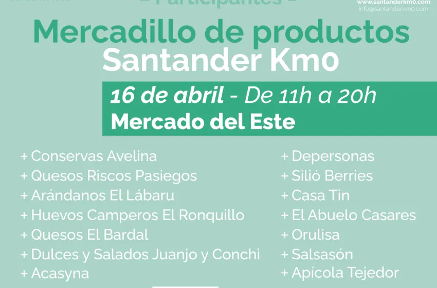  Catorce productores cántabros ofrecen sus productos km0 este domingo en el Mercado del Este