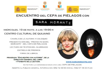 La escritora e ilustradora Sara Morante visitará el próximo miércoles, 10 de mayo, el Centro de Educación de Personas Adultas de Piélagos