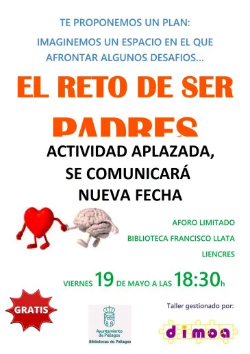  Aplazada la charla-coloquio “El reto de ser padres” prevista para este viernes en la Biblioteca municipal de Liencres