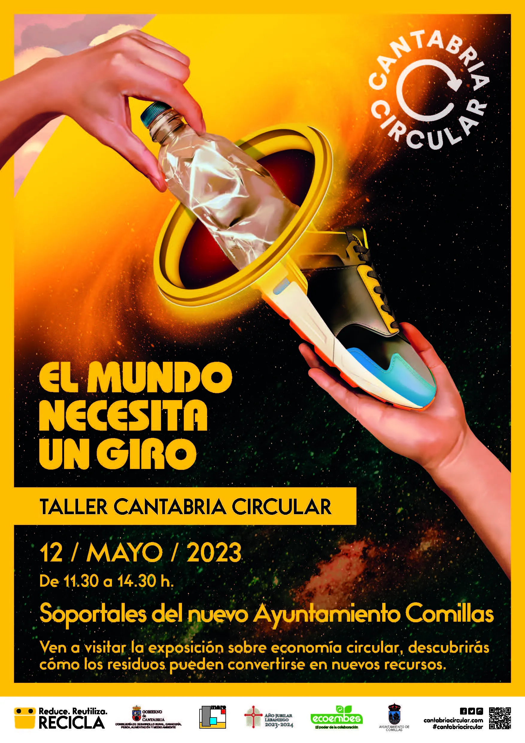 Noticias de Cantabria | El Cántabro | La exposición de economía circular ‘El mundo necesita un giro’ llegará a Comillas el próximo viernes 12 de mayo