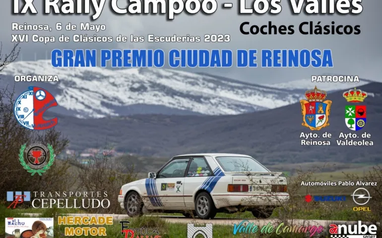  Reinosa, punto de partida y línea de meta del IX Rally de Coches Clásicos