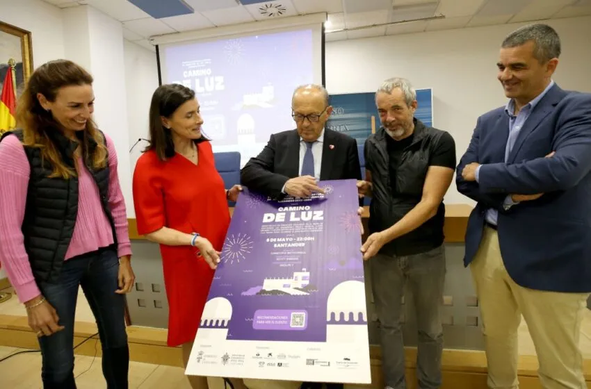 ‘Camino de Luz’ iluminará este sábado la bahía de Santander con cientos de drones, música y fuegos en celebración del Año Jubilar Lebaniego 2023-2024