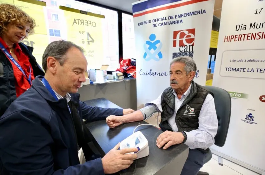 Noticias de Cantabria | El Cántabro | Revilla apoya la campaña de concienciación del Colegio de Enfermería y BM Supermercados con motivo del Día Mundial de la Hipertensión