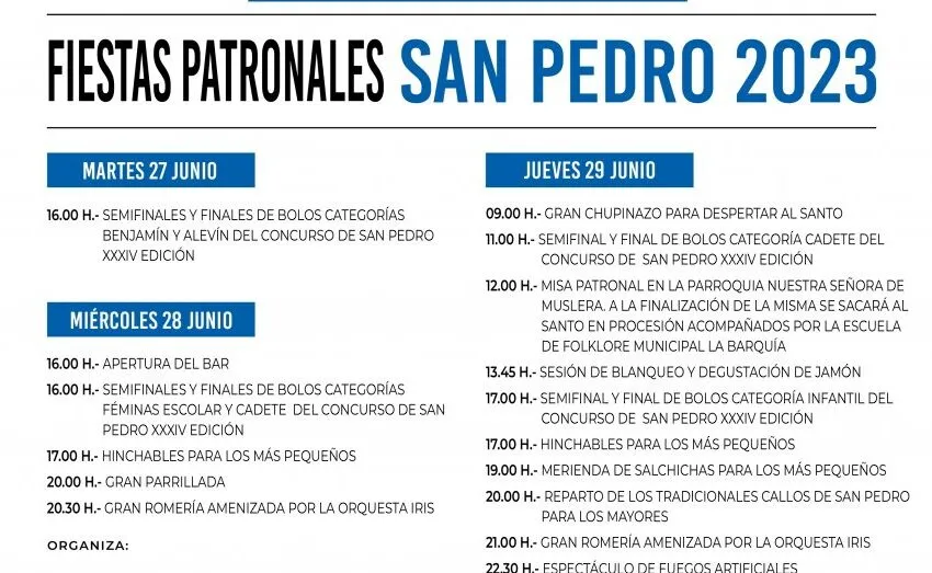 GUARNIZO CELEBRA SUS FIESTAS PATRONALES DE SAN PEDRO DEL 27 AL 29 DE JUNIO
