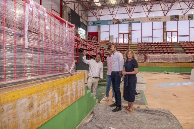  Las obras de mejora de accesibilidad en el pabellón Vicente Trueba avanzan a “buen ritmo”