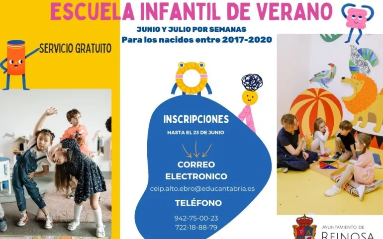 Noticias de Cantabria | El Cántabro | Abierto el plazo de inscripción en la Escuela Infantil de Verano
