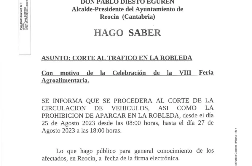 Corte al tráfico en La Robleda
