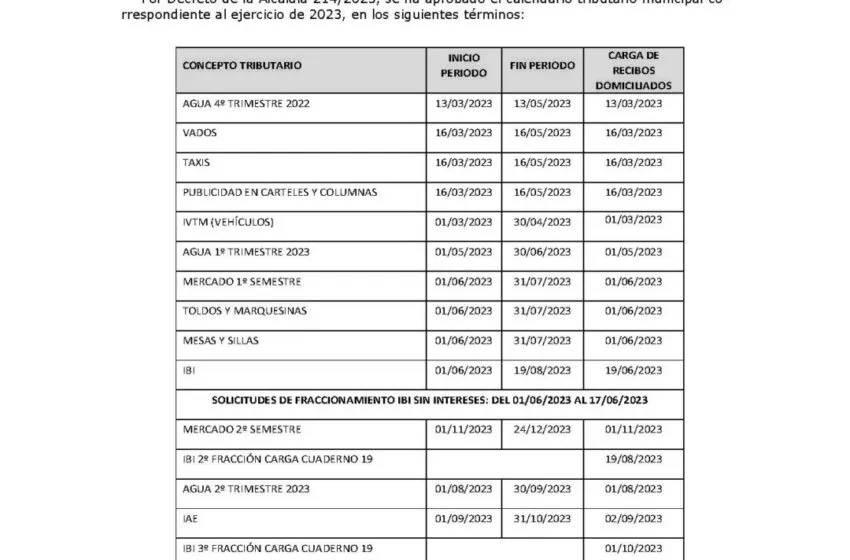 APROBACIÓN CALENDARIO FISCAL BOLETÍN OFICIAL DE CANTABRIA