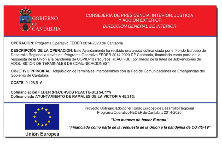  Adquisición de terminales de comunicaciones de emergencia