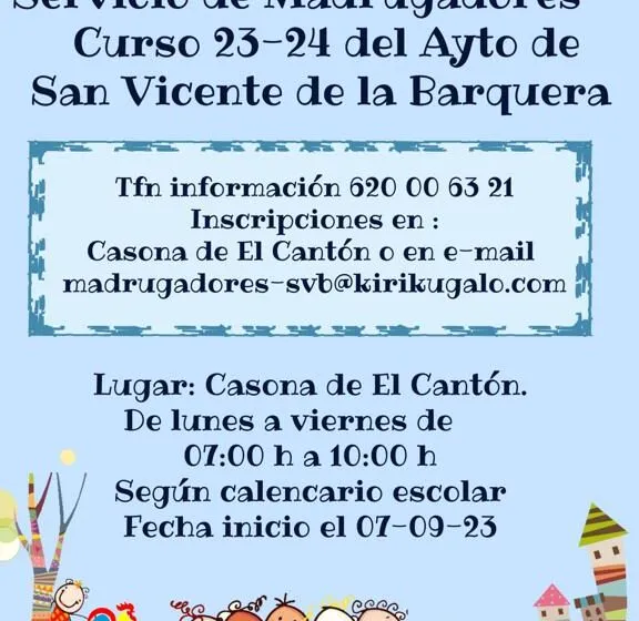  SERVICIO MADRUGADORES CURSO 23-24