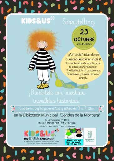 La Biblioteca municipal de Mortera organizará el próximo lunes un cuentacuentos en inglés