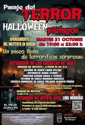  Piélagos celebrará mañana, martes, en Renedo la Fiesta de Halloween 2023 con un pasaje del terror y el show “El viejo almacén” como principales novedades