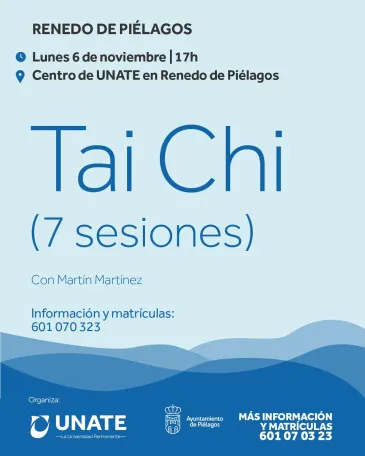 Noticias de Cantabria | El Cántabro | UNATE ofertará, a partir del 6 de noviembre, clases de Tai Chi en la sede de Renedo en sustitución de las de Chi-Kung inicialmente programadas