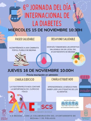 Noticias de Cantabria | El Cántabro | Vecinos de Piélagos y Bezana participarán este miércoles en la VI Jornada del día internacional de la diabetes