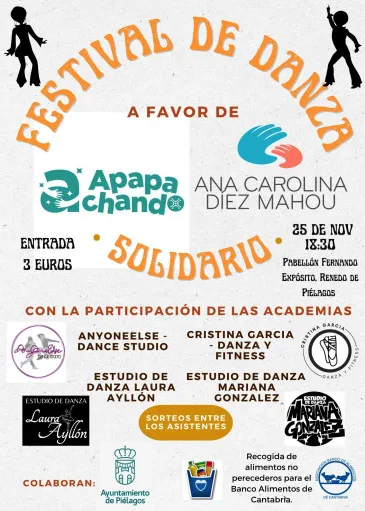  Renedo acogerá mañana un festival a beneficio de la Asociación Apapachando y la Fundación Ana Carolina Díez Mahou organizado por cuatro academias de baile de Piélagos