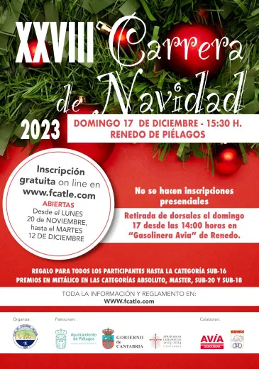 Noticias de Cantabria | El Cántabro | Abierta la inscripción para la XXVIII Carrera de Navidad del Ayuntamiento de Piélagos que se celebrará el domingo, 17 de diciembre, en Renedo