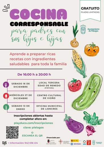 Noticias de Cantabria | El Cántabro | El Ayuntamiento de Piélagos organizará talleres de cocina corresponsable para que los padres puedan aprender a elaborar recetas sencillas junto a sus hijos