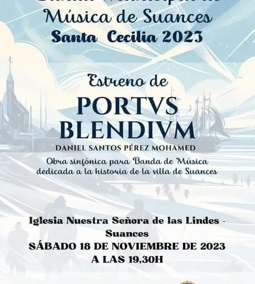 Noticias de Cantabria | El Cántabro | La Banda Municipal de Música de Suances celebrará Santa Cecilia con el estreno de “Portus Blendium”