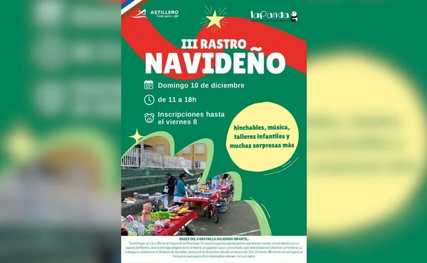 Noticias de Cantabria | El Cántabro | ABIERTO EL PLAZO PARA INSCRIBIRSE EN EL III RASTRILLO NAVIDEÑO DEL AYUNTAMIENTO DE ASTILLERO