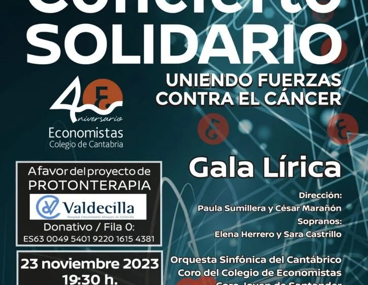 Noticias de Cantabria | El Cántabro | Santander patrocina el concierto del Colegio de Economistas a favor del proyecto de Protonterapia