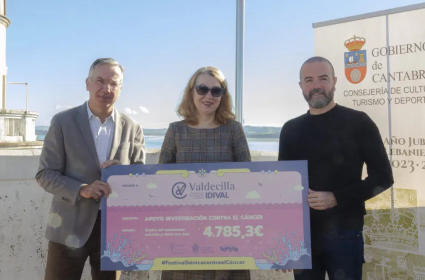  La Consejería de Cultura acoge el acto de entrega de la recaudación a favor de la lucha contra el cáncer del Festival Sónica al IDIVAL