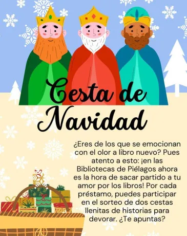 Noticias de Cantabria | El Cántabro | Las bibliotecas municipales de Piélagos sortearán dos cestas con libros entre los lectores que lleven en préstamo algún ejemplar hasta el 5 de enero