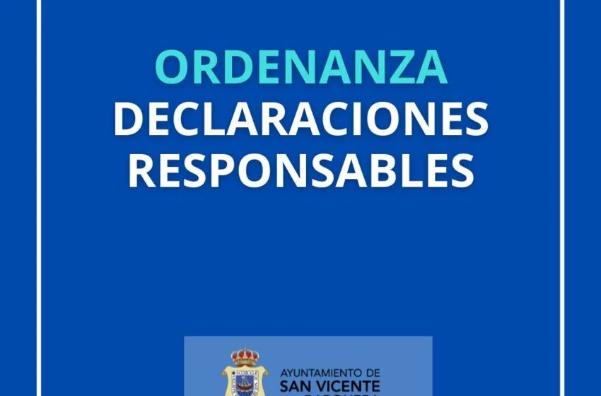  ORDENANZA DECLARACIÓN RESPONSABLE